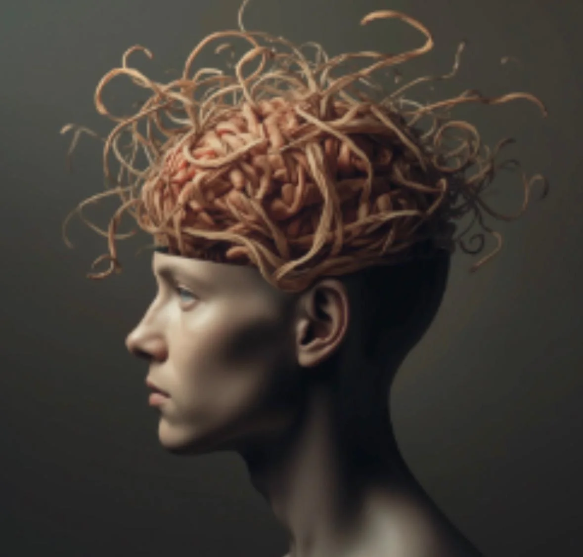 a person showing a complex brain